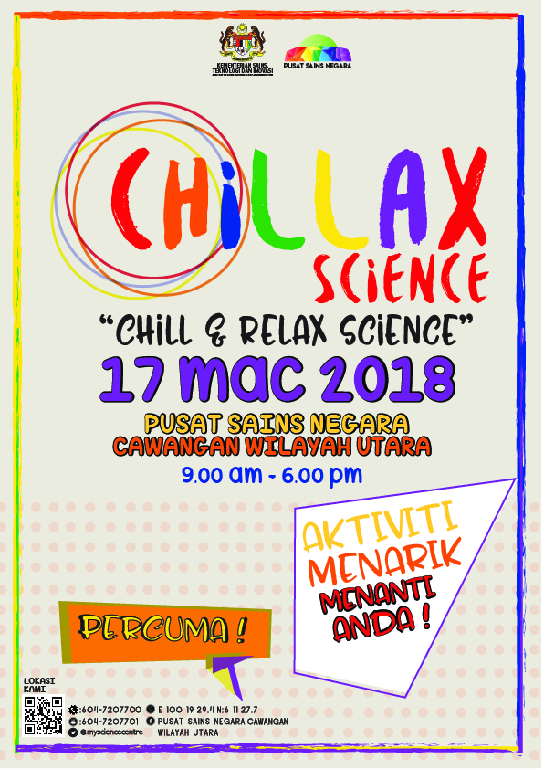 Poster Chill & Relax Science PSN Kedah